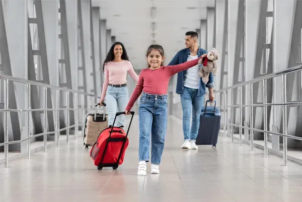 airpot transfer with luggage